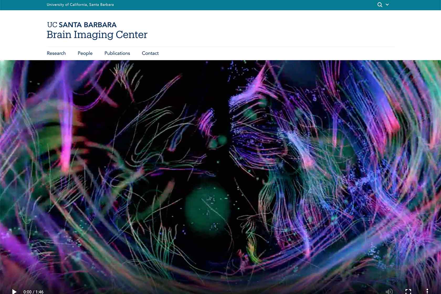 brain imaging center website sample