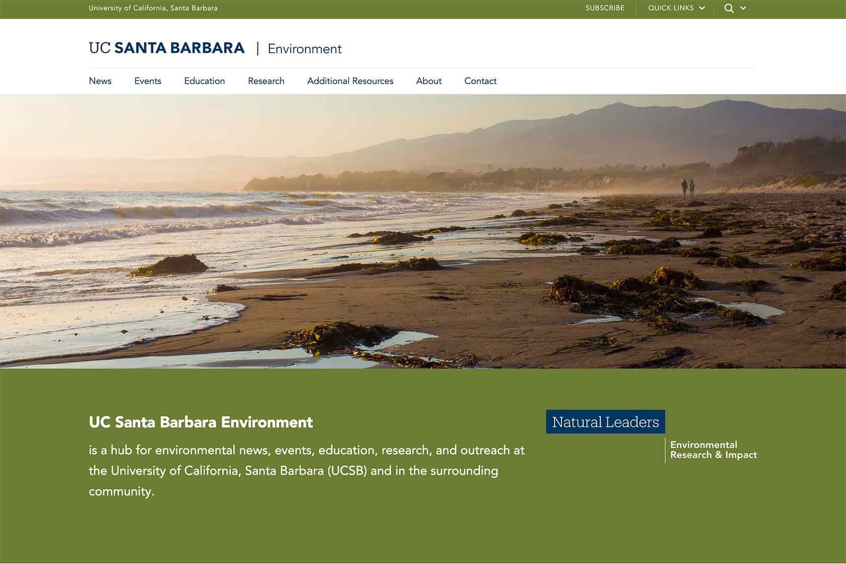 environment screenshot website