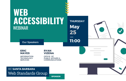 web accessibility webinar flyer 2023